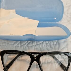 Valentino Black Glasses with Blue Case